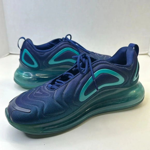 Nike Men’s Air Max 720 Nightshade Blue Teal Sneakers Tennis Shoes Size 8.5